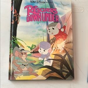 Disney The Rescuers Down Under Storybook - Red and Blue